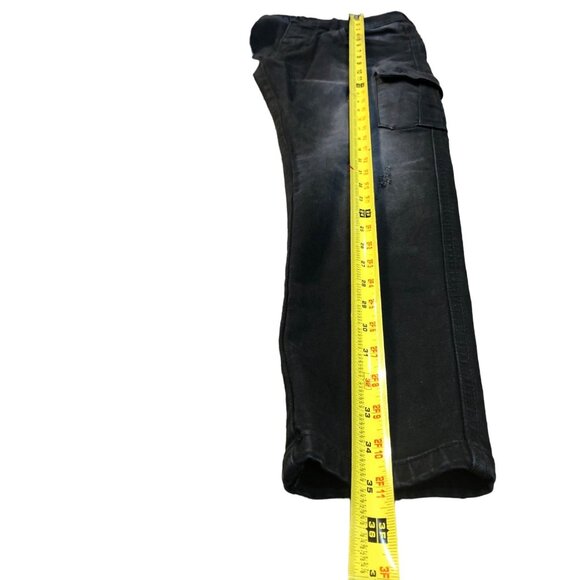 Emporio 10X Black Distressed Cargo Jogger Jeans Size M Slim Fit Denim - Picture 8 of 12
